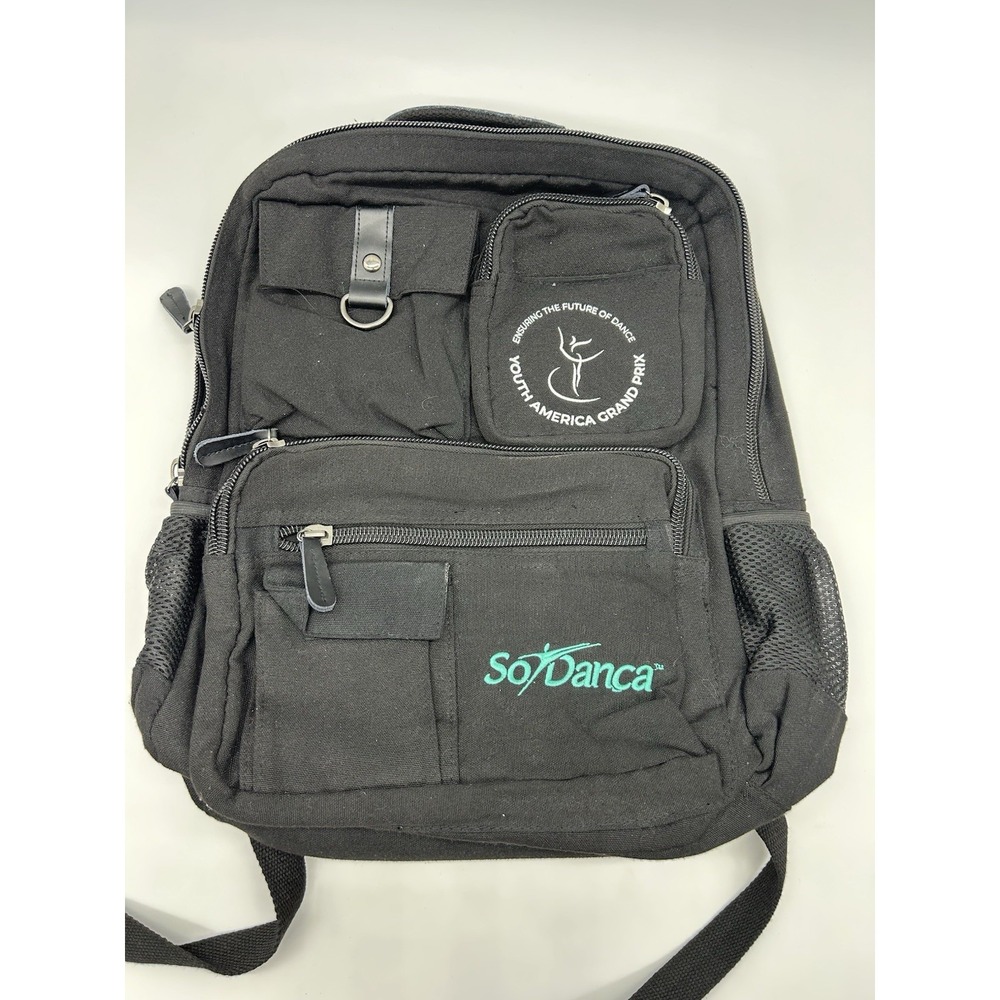 So Danca YAGP Dance Backpack Black Holy Pockets Travel Bag Youth America Grand